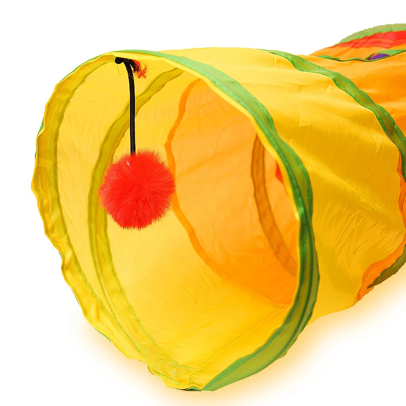 Collapsible Cat Tunnel Toy – Interactive Tube for Indoor & Outdoor Play 2