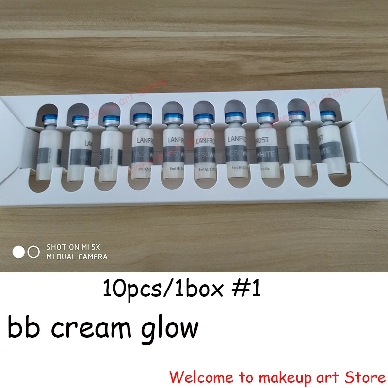 BB крем ампула мезо белый bb сыворотка стартовый набор свободно выбрать цвет с BB крем-основа Дерма ручка для эффективного осветления - Цвет: 10pcs color1