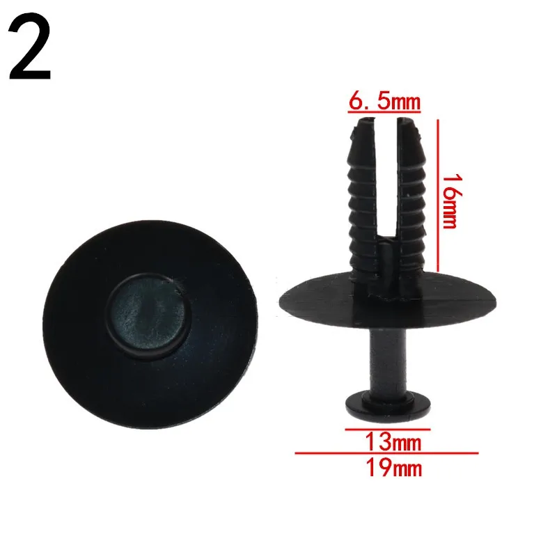 Viviance 5 Mm Rivetti In Plastica Per Fodera Passaruota – Clip Per Auto BMW E39 – Colore Nero