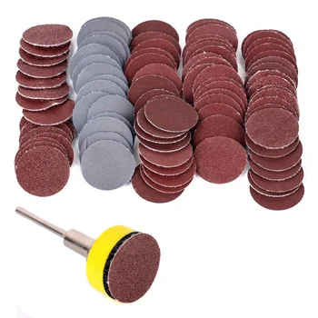 

101pcs Polishing Grinding Sandpaper Kit (100pcs 25mm Sandpaper + 1pc 1/8 Stick)