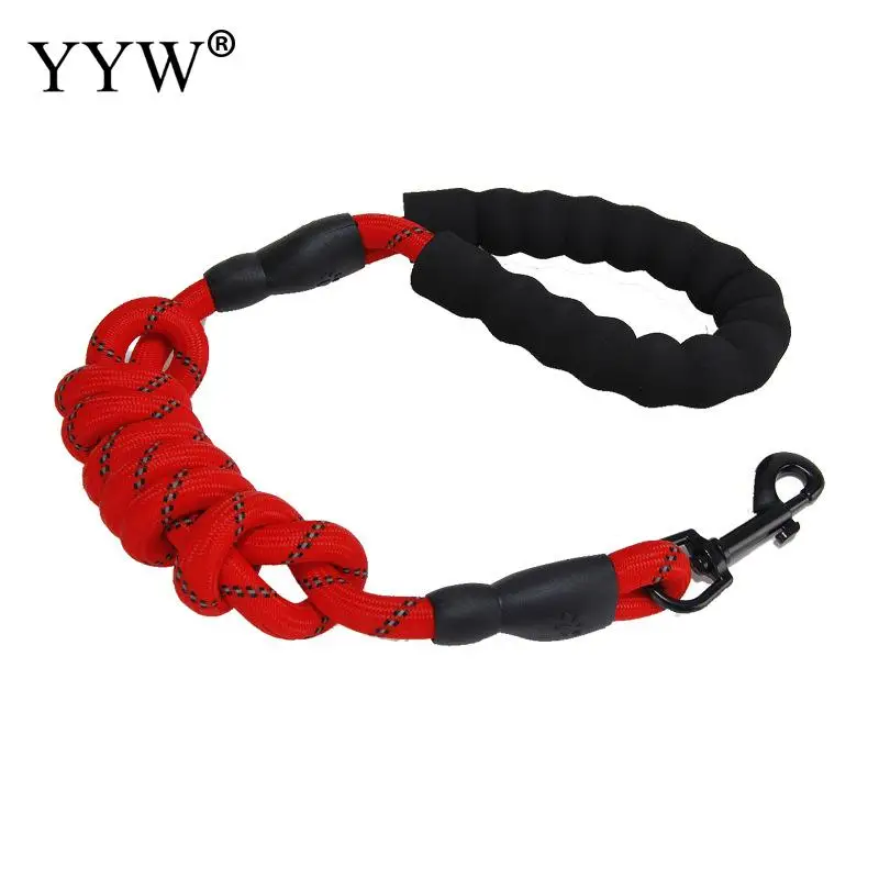 Dog Collar Leash Harness Lead Collar For Dog Tape Polyester Rope Adjustable Training Walking Dog Products Pet Supplies Leashes - Цвет: red 1400x12mm