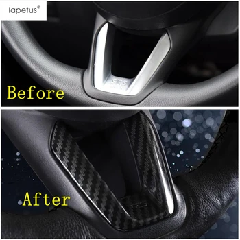 

Lapetus Accessories Fit For Mazda 2 / 3 / 6 / CX-3 / CX-5 2017 - 2020 ABS Auto Steering Wheel Decoration Molding Cover Kit Trim