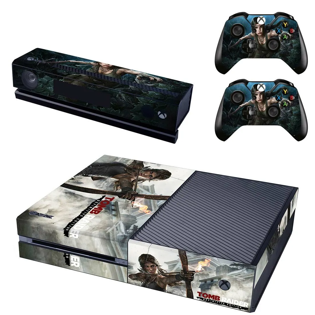 Tomb Raider стикер s для xbox one виниловые наклейки на кожу стикеры Adesivo для xbox one консоль Kinect два контроллера Скины