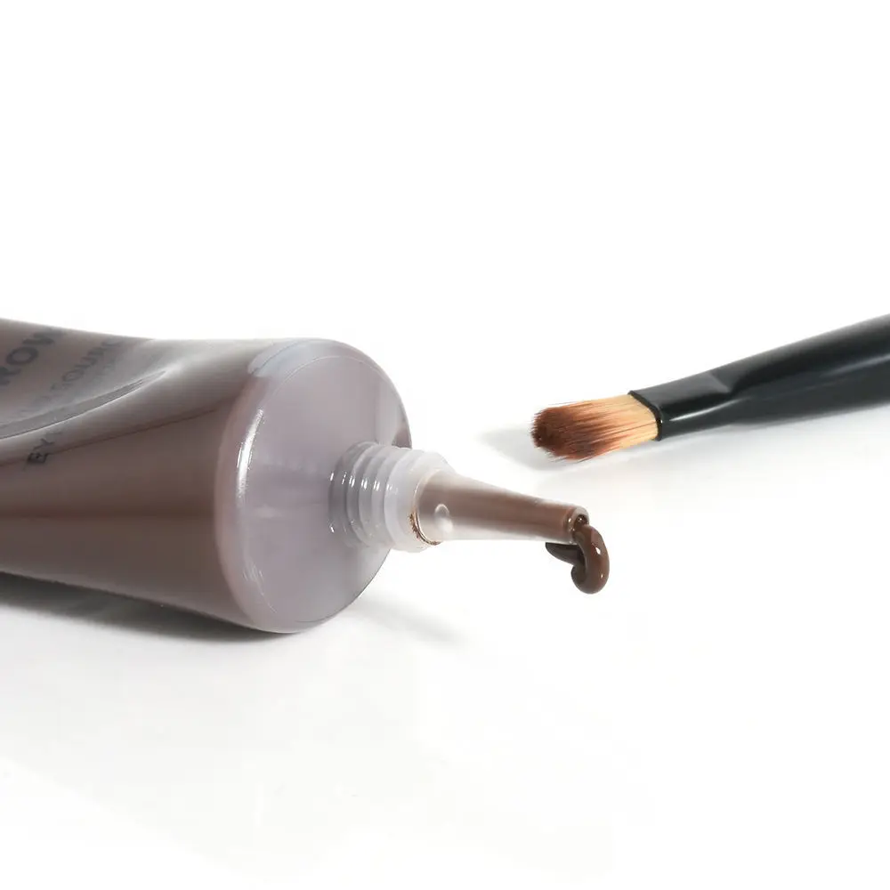Водонепроницаемый карандаш для бровей краситель крем продолжительного действия натуральный профессиональный макияж гель для бровей с двумя кистями