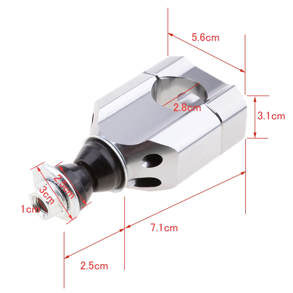 2pcs 28mm CNC HandleBar Fat Bar Mount Clamps Risers Dirt Bike Motorcycle