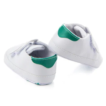 

Casual Simple Pu Soft Shoes White Shoes Newborn Baby Boy Girl First Walker Autumn Soft Soles Sports Sneakers Chic