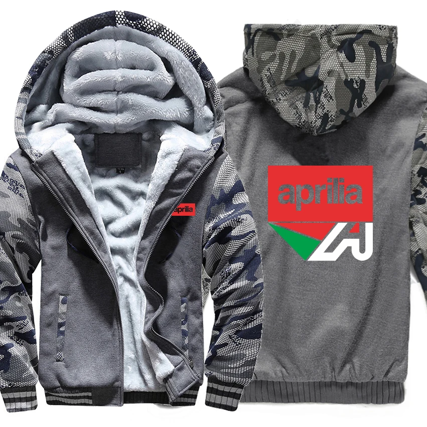 Мотоцикл Aprilia Толстовка камуфляжный чехол куртка с капюшоном на молнии Зимние флисовые Aprilia автомобильные толстовки