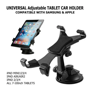 

360 Degree Car Dashboard Tablet Holder Stand Suction Cup Mount Compatible for 7-10 inch iPad Car Dashboard Mount Holder Stand