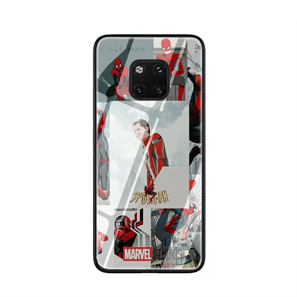 Marvel обои на закалённом стекле крышка чехол для Huawei P10 P20 P30 mate 20 Honor 9 10 Lite Pro 7A 8X P Smart