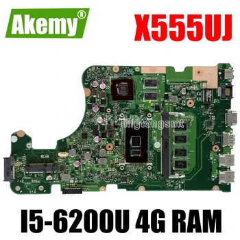 

X555UJ REV 2.0 motherboard I5-6200U 4G RAM For Asus X555UJ X555UF X555UQ X555UB X555U F555U A555U K555U Laptop motherboard