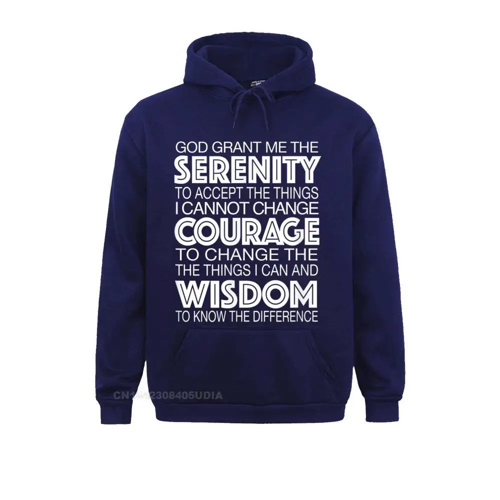Serenity Prayer Alcoholics Anonymous 12 Step T-Shirt__B10297 Cute Summer Sweatshirts  Long Sleeve Hoodies for Men Hoods Summer Fall Serenity Prayer Alcoholics Anonymous 12 Step T-Shirt__B10297navy