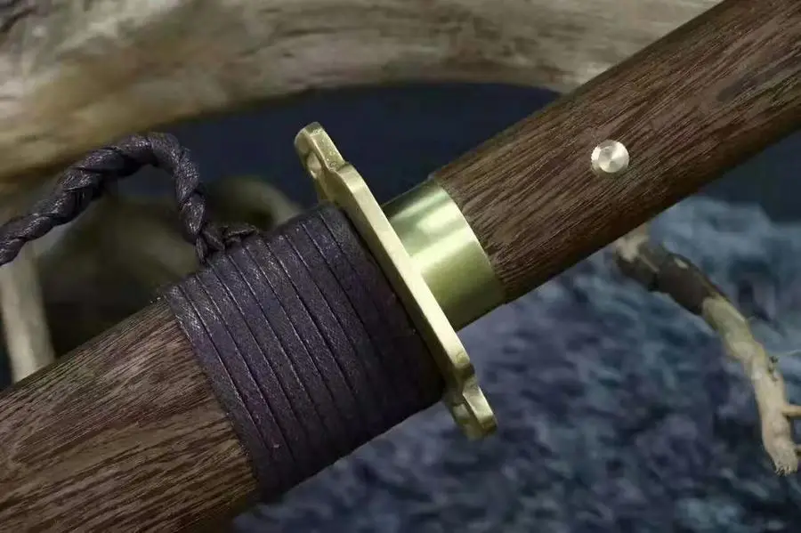 Handmade Chinese Wushu Sword Sharp HRC60 Folded Steel Kung Fu Dao Saber Full Tang Can Be Cut Bamboo