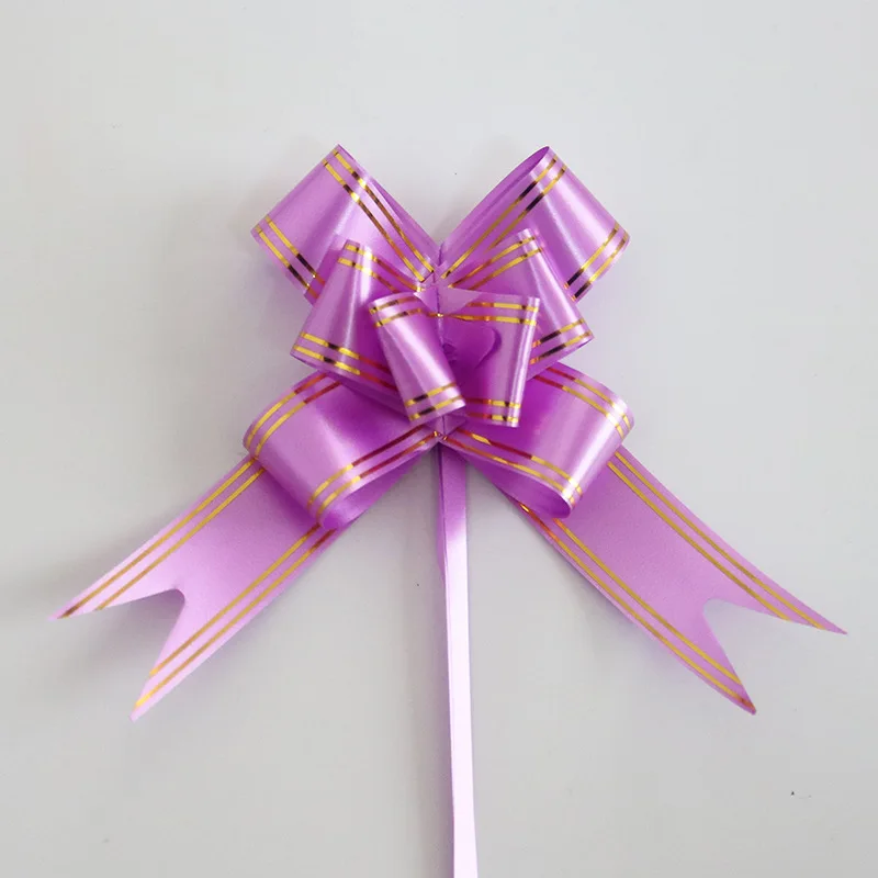 200Pcs / Lot Pull Flower Phnom Penh Butterfly Knot Bachelorette Party Wedding Decoration Fashion Pull Flower Ribbon 3* 48cm - Цвет: F