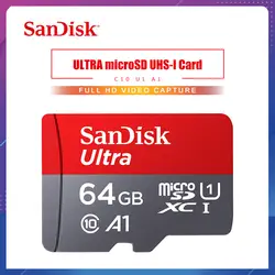 Карта памяти Micro SD A1 Micro SD Card 64 Гб 100 МБ/с. 16 Гб оперативной памяти, 32 Гб встроенной памяти, 128 ГБ 256 200 400 U1 Class 10 карта памяти microsd флэш-карты памяти