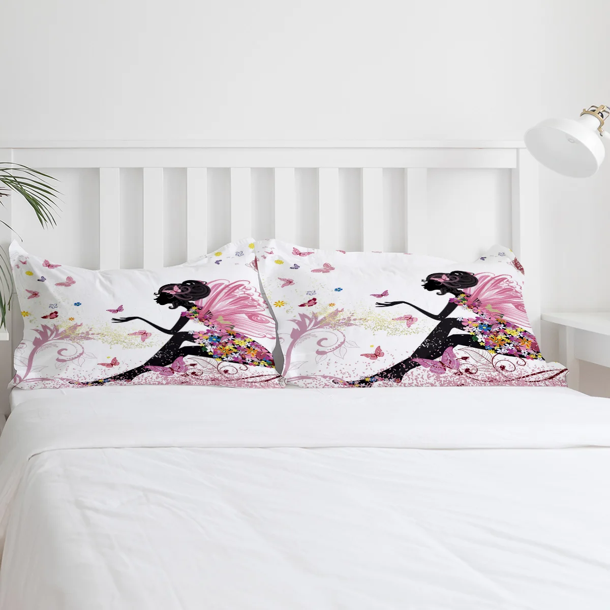 Мультфильм бабочка Африканская женщина 4 комплект постельного белья современный набор пододеяльников для спальни Декор