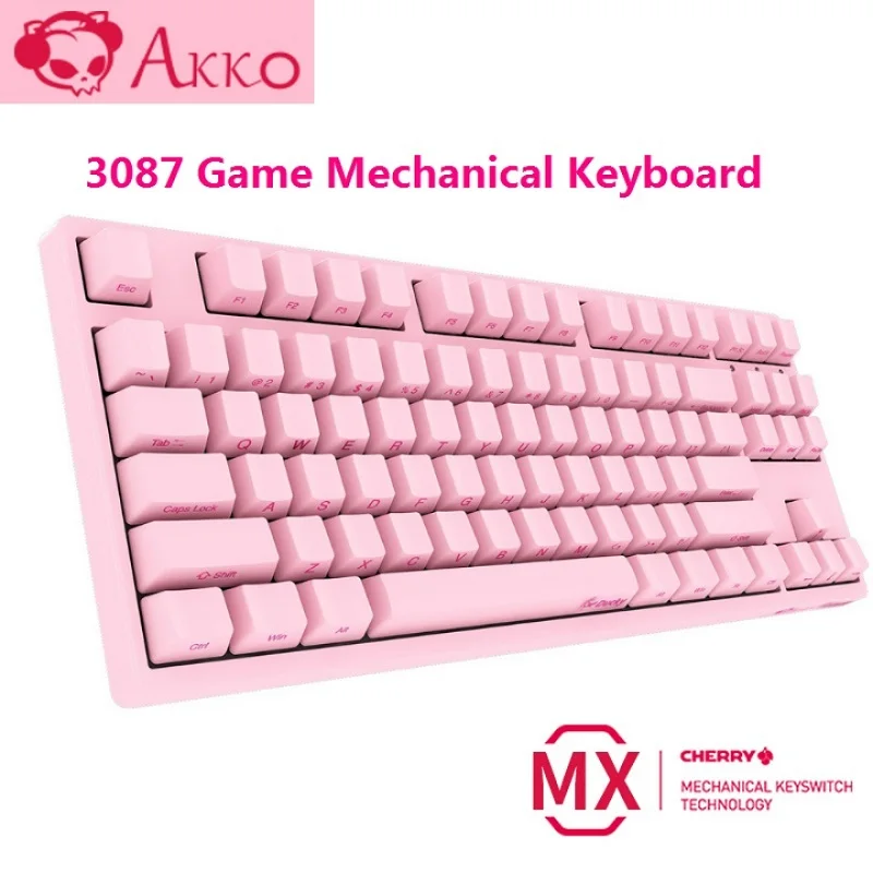 AKKO3087 игровая механическая клавиатура переключатель Cherry сбоку Резные Письмо Тип-C USB Проводная компьютерная геймер