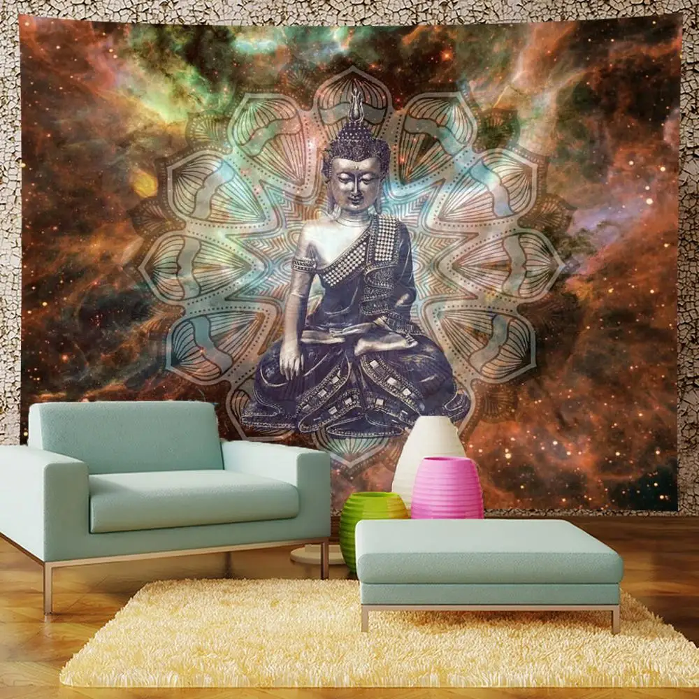 Creative 150*130cm Tapestry Mandala Boho Style Winds Polyester Home Wall Decoration Hanging Cloth Beach Mat Yoga Mat - Цвет: a3