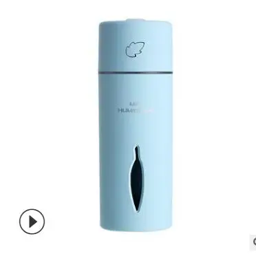 Портативный мини авто USB светодиодный диффузный увлажнитель воздуха Эфирное масло Арома очиститель воздуха 150 мл увлажнитель воздуха для дома автомобиля офиса - Цвет: Blue