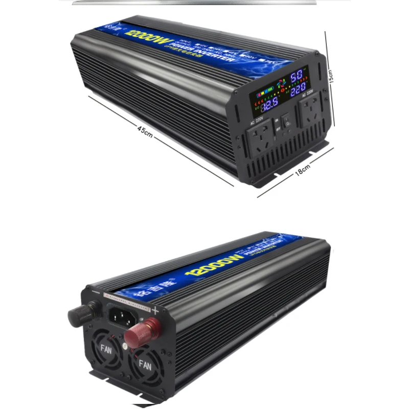 Инвертор 24V 220V 800/3000/6000 W 10000W 12000W 12KW трансформатор напряжения чистая Синусоидальная волна инвертор DC24V к AC 220V