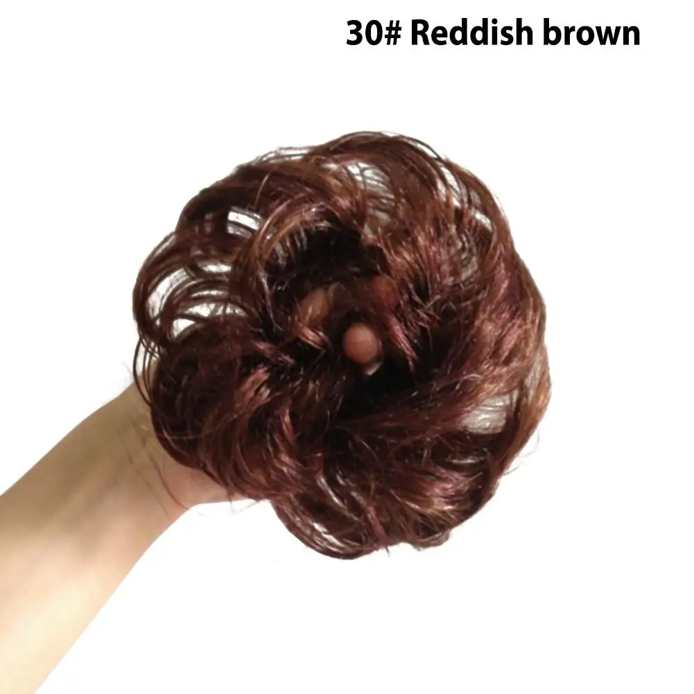 DSstyles 1 шт. Детские аксессуары для волос для девочек пучок волос для наращивания волнистые кудрявые грязные шиньоны парик