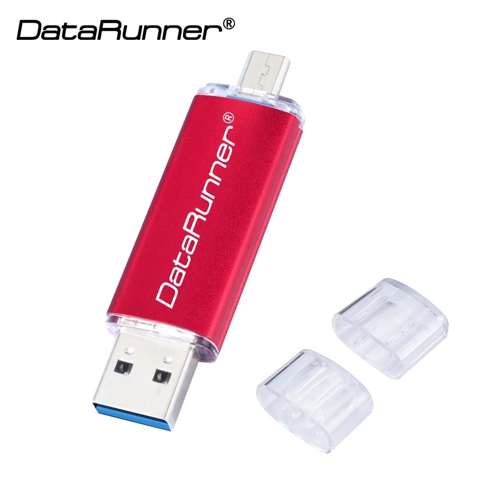 Многофункциональный USB флеш-накопитель DataRunner 128 ГБ портативный флэш-накопитель 32 Гб 64 Гб 256 ГБ Флешка с двумя дисками USB флешка 3,0 флэш-диск
