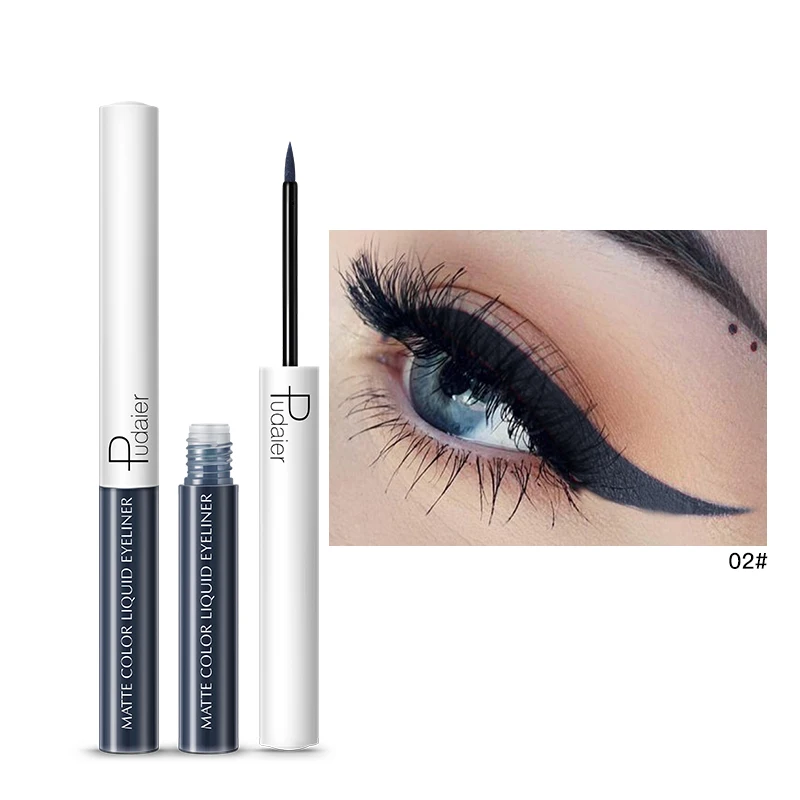 Pudaier Liquid Eyeliner 15 Color Long Lasting Waterproof sexy Matte Eye Liner Pen waterproof liquid eyeliner brown Makeup TSLM1
