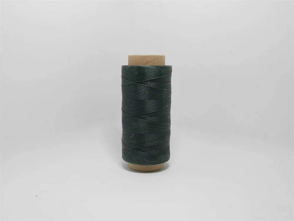 Dark Green 8020 150 метров Диаметр 1,2 мм 250D полиэстер швейная вощеная нить кожаный плетеный шнур ручной работы много цветов - Цвет: Dark Green 8020