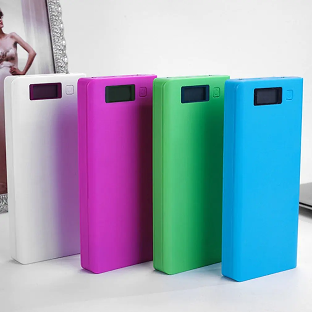 

8*18650 battery Portable Power Bank Case Kit Digital Display Welding-Free 8*18650 Mobile Power Box Kit Portable Battery Shell
