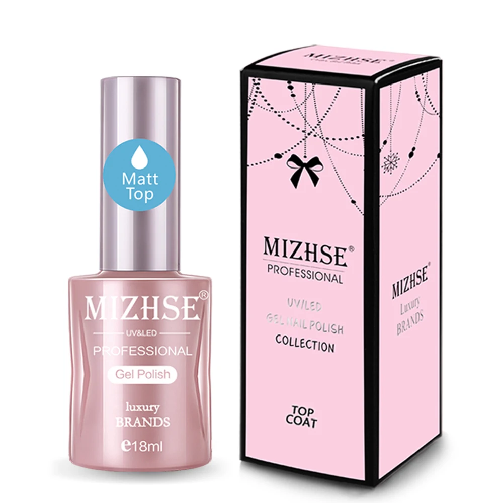 MatteTop Coat MIZHSE полигель набор полигель для наращивания пальцев зеленый розовый черный полигель Полупостоянный гель для ногтей Твердый гель лак для ногтей - Цвет: MatteTop Coat