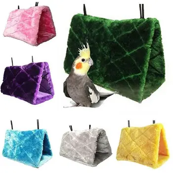 

High Quality Plush Hut Hammock Hanging Cave Cage Snug Hut Tent Bed Bird Parrot Conure Toy Parrot Hammock