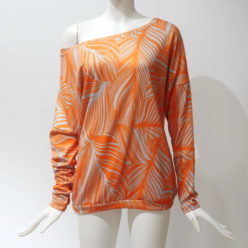 orange sexy blouse