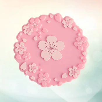 

1pc Cup Mat Lovely Cherry Blossom Sakura Cup Mat Heat Insulation Cup Mat