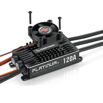

Hobbywing Platinum Pro V4 120A 3-6S Lipo BEC Brushless ESC for RC Drone Aircraft Helicopter