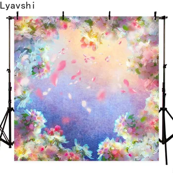 

Lyavshi flower petal photo background computer printed children's photo studio background photography background Studio Props