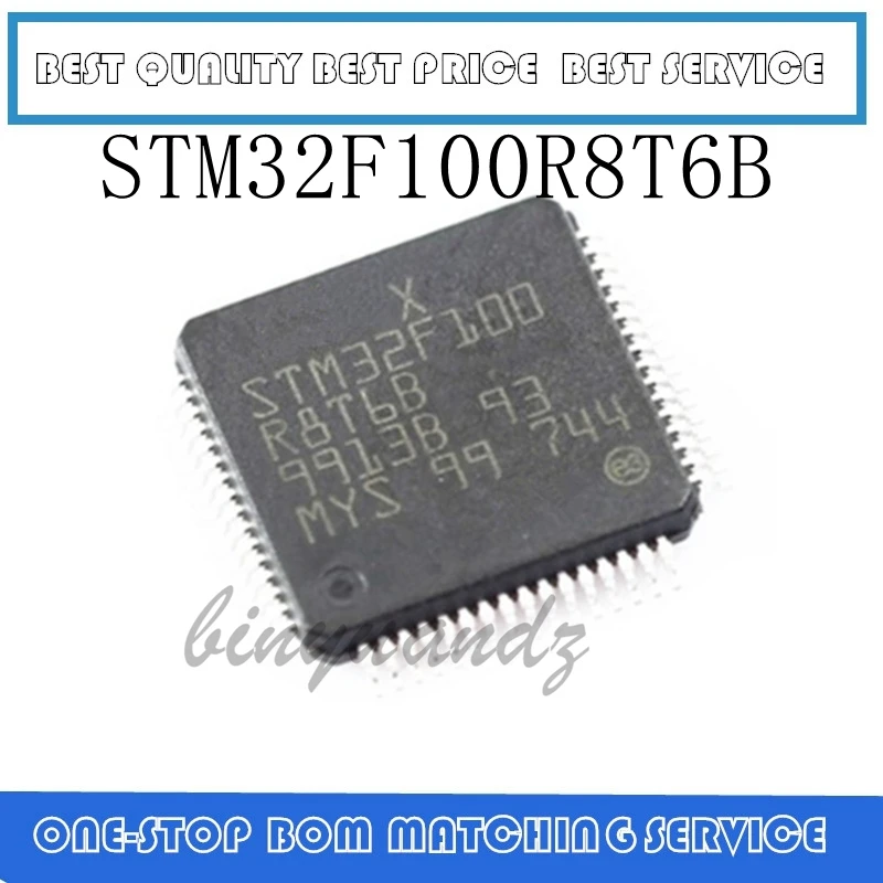 10 шт./лот STM32F100R8T6B 32F100 R8T6B LQFP-64 микроконтроллер