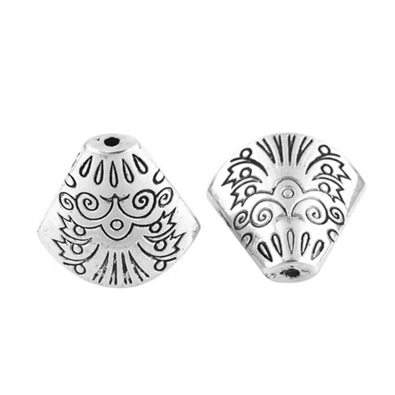 DoreenBeads бусины-кисточки из цинкового сплава серебряный цвет резные ювелирные