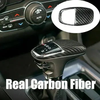 

Parts Gear Shift Knob Replacement Cover For Dodge Challenger/Charger 2015+ Carbon Fiber Trim Accessory