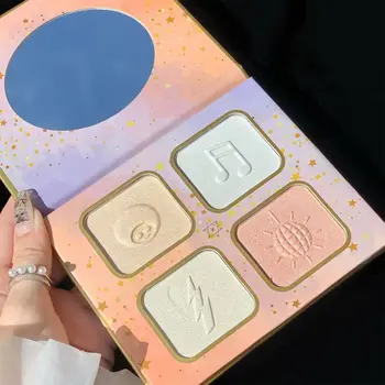 

4 Colors Highlighter Palette Makeup Face Contour Powder Bronzer Make Up Blusher Professional Blush Palette Cosmetics