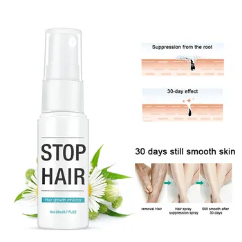 

Permanant Hair Growth Removal Inhibitor Spray Stop Hair Armpit Painless Facial Hair Removal Beard Bikini Intimate Legs Body