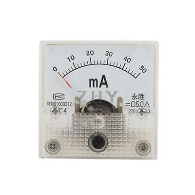 

Panel Mount DC 0-50mA Analog Current Meter Ammeter 91C4