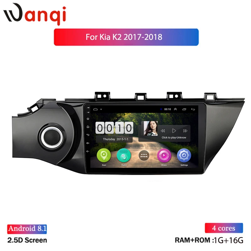 

hot sale 9 inch Android 8.1 2.5D Tempered HD Touchscreen Radio for KIA K2 2017-2018 with Bluetooth USB WIFI support SWC