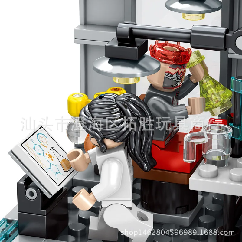 

Baby Semp 9606 Dragon Anger Super Police Biochemical Laboratory Assembled Building Blocks Compatible LEGO Children'S Educational