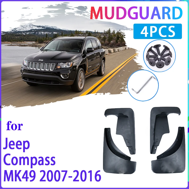 

Автомобильные Брызговики для Jeep Compass 2007 ~ 2016 MK49 2008 2009 2010 2012 2015 Брызговики крыло Автоаксессуары