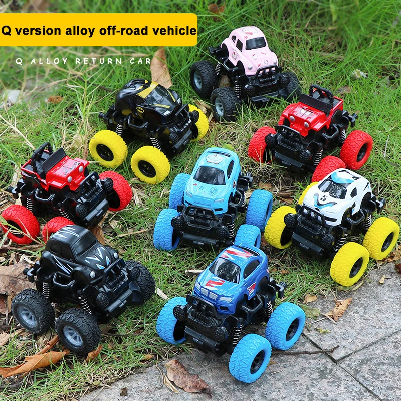 

Hot Wheels Cartoon 8 Style Simulation Off-Road Cartoon Mini Alloy Car A Random Shipment Q Version SUV Gift For Children