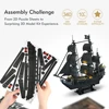 CubicFun 3D Metal Puzzles Queen Anne's Revenge 340 Pcs For teens Pirate Ship Gifts Model Kits Toys Brain Teaser Puzzles adults 2