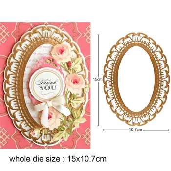 

Metal Die Cut Layer Oval Frame Background 2020 Crafts Stencil For DIY Scrapbooking Paper/photo Cards Embossing Cutting Dies