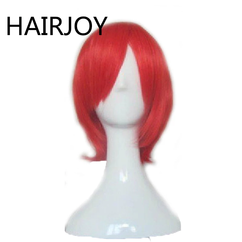 HAIRJOY синтетические волосы косплей парики красный розовый синий коричневый черный серый костюм парик 6 цветов