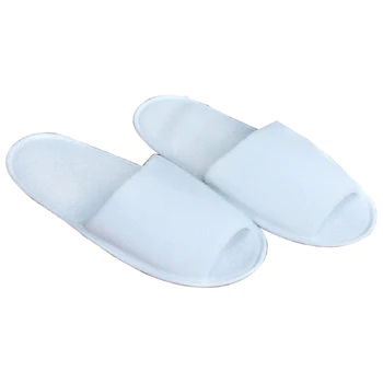 

Men Women Spa Hotel Guest House Non Disposable Travel Foldable Portable Indoor Solid Breathable With Storage Bag Soft Slippers