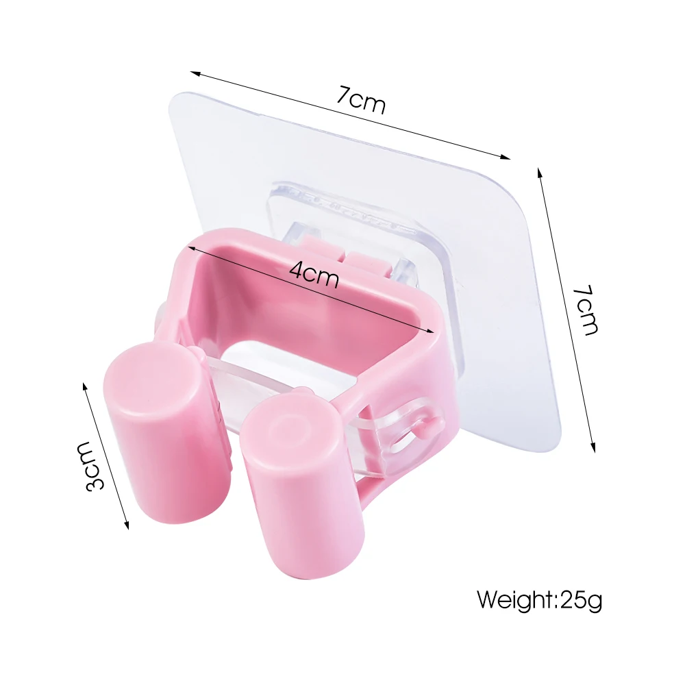 Кухонные Настенные стойки для швабры, вешалка для щеток, органайзер для хранения в ванной, крючки для хранения, держатели, кухонные инструменты - Цвет: Pink