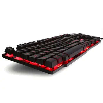 

Mechanical Keyboard With R8 Gaming Keyboard Imitation RGB Backlight 104 Keys For English+Russian Gamer